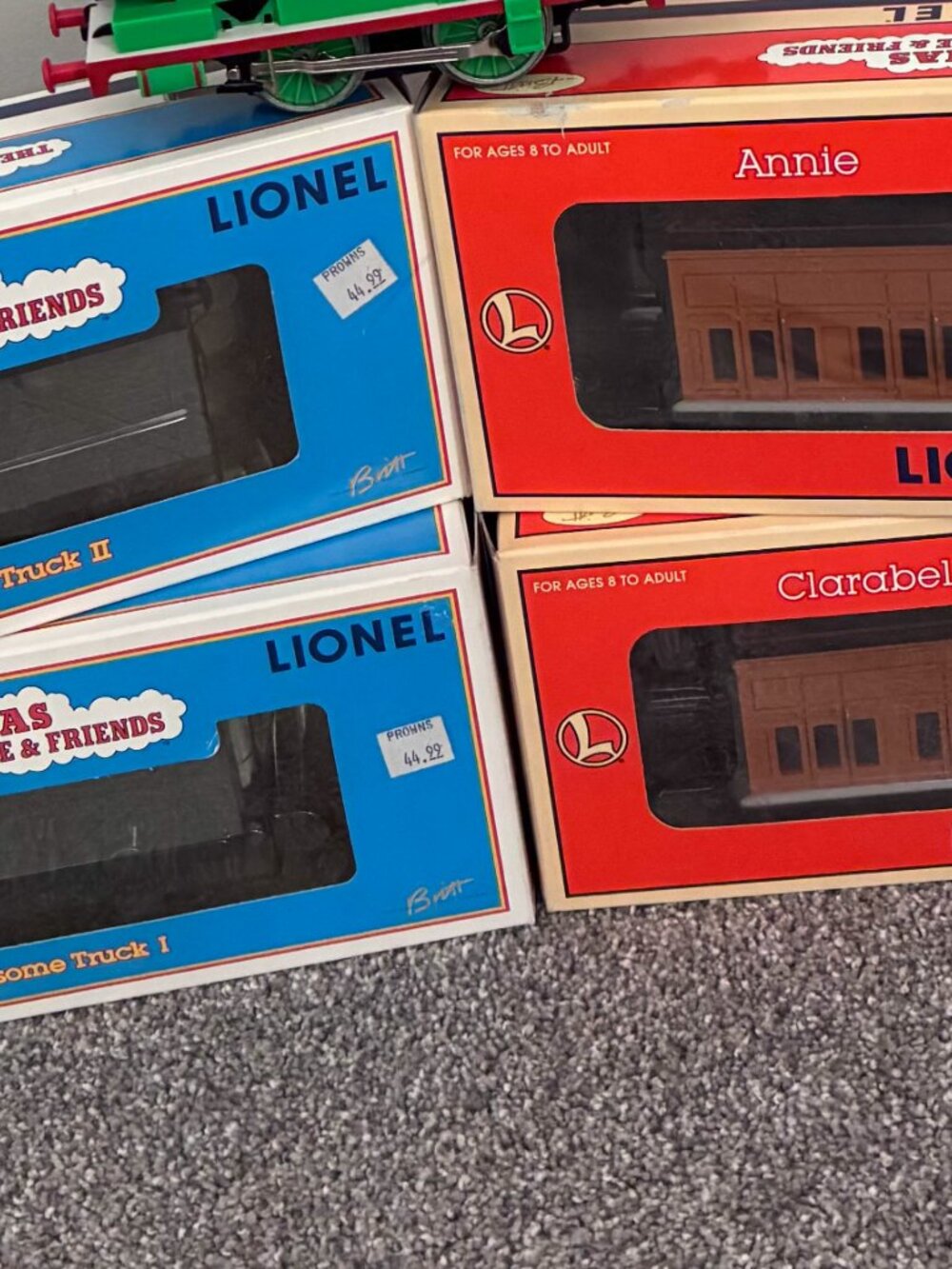 Lionel Thomas’ friends Trains Annie Clarabell and Troublesome Truck I & II